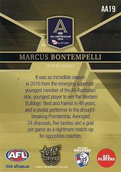 2017 Select Certified - 2016 All Australian #AA19 Marcus Bontempelli Back